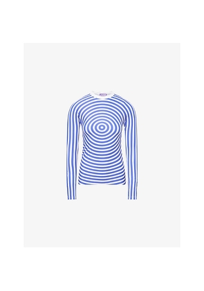 Womens Jean Paul Gaultier The Blue Target Jersey Top