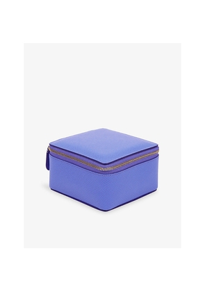 Smythson Panama Large Leather Square Trinket