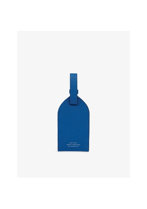 Smythson Panama Leather Luggage Tag