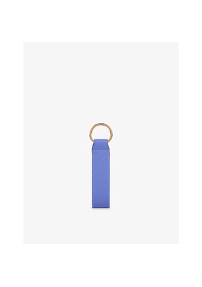 Womens Smythson Panama Strap Leather Keyring