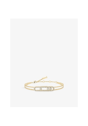 Messika Move Classique 18ct Yellow-Gold and 0.65ct Pavé Diamond Bracelet