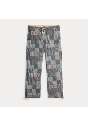 Patchwork-Print Jersey Trouser