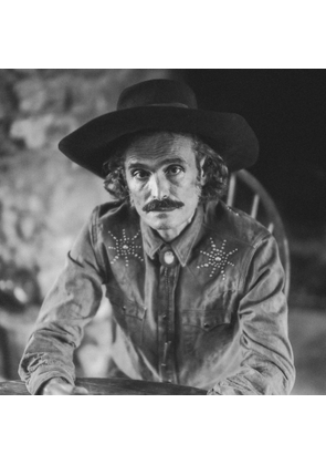 Slim Fit Studded Denim Western Shirt