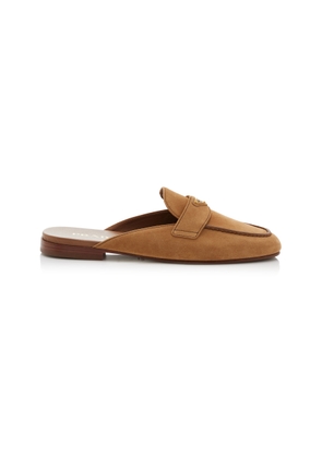 Prada Suede Loafer Mules - Moda Operandi