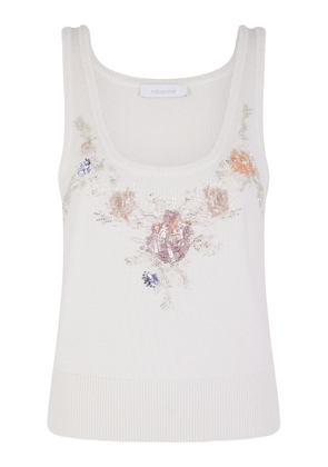 Rabanne Wool-Cashmere Embroidered Tank Top - Moda Operandi