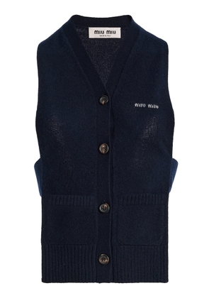 Miu Miu Cashmere Cardigan Vest - Moda Operandi