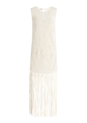 THE GARMENT Kim Fringed Crocheted Cotton-Blend Mini Dress - Moda Operandi