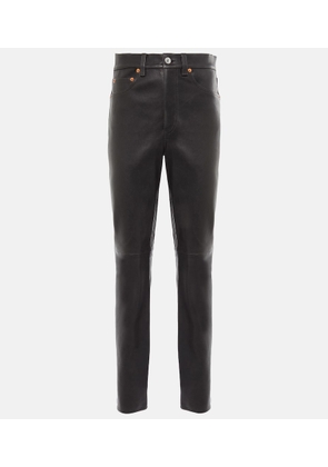 Re/Done 70s high-rise straight leather pants
