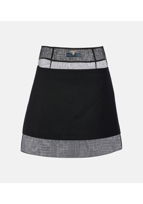 Prada High-rise miniskirt