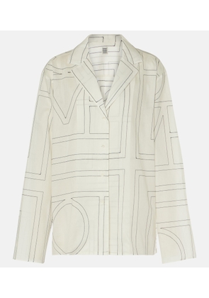 Toteme Monogram cotton-blend shirt