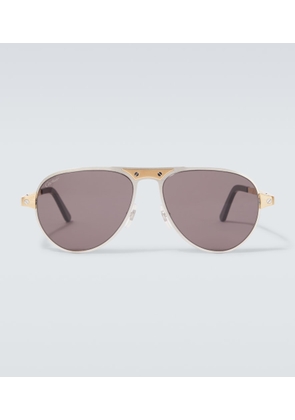 Cartier Eyewear Collection Santos De Cartier aviator sunglasses
