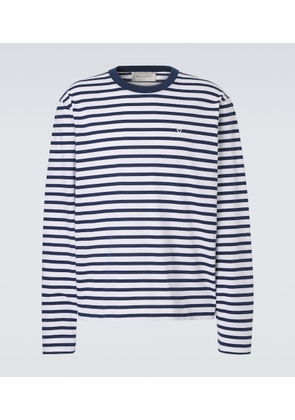 Ami Paris Striped cotton jersey T-shirt