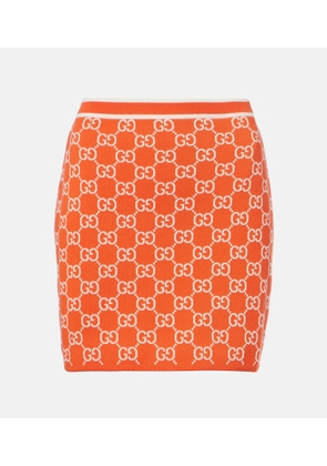Gucci GG cotton jacquard miniskirt