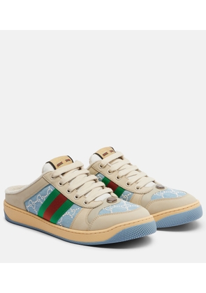 Gucci Screener faux pearl-embellished mules