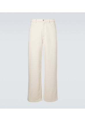 Auralee Silk denim wide-leg pants