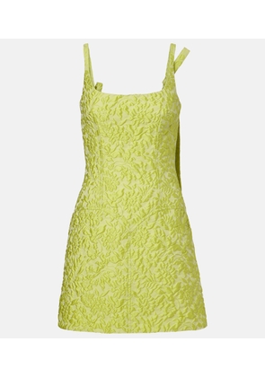Emilia Wickstead Eliezer floral cloque minidress