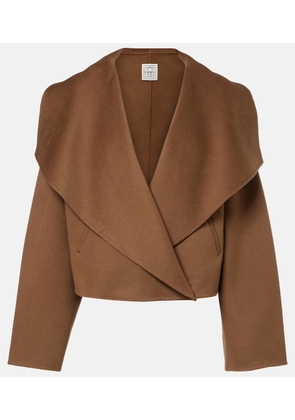 Toteme Signature cropped wool double jacket