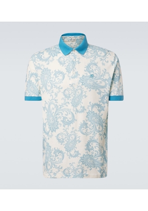 Etro Roma paisley cotton polo shirt
