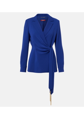 Max Mara Elegante Skipper cady wrap blazer