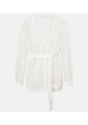 Max Mara Gelo open-knit cotton wrap cardigan