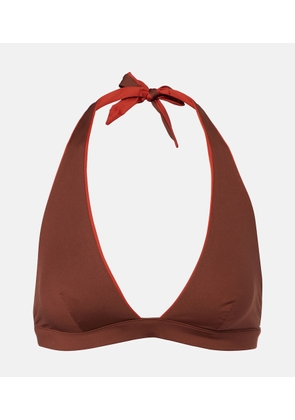 Max Mara Bazia halterneck bikini top
