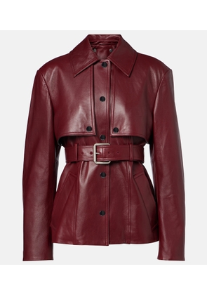 Sportmax Stenzone convertible leather jacket