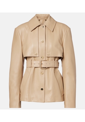 Sportmax Stenzone convertible leather jacket