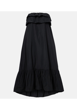 Saint Laurent Tiered canvas cocktail dress