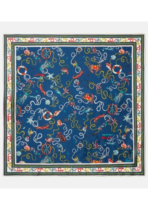 Alemais Printed silk twill scarf