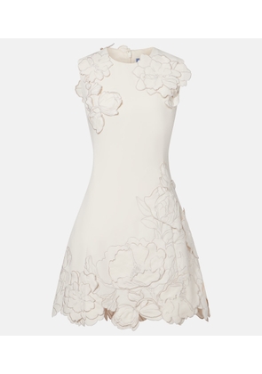 Leo Lin Floral-applique minidress