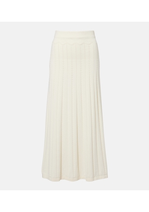 Faithfull Mieralla pointelle cotton-blend maxi skirt