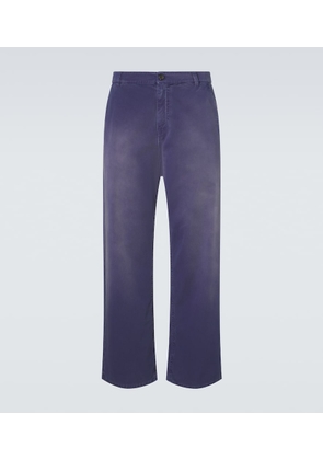 Miu Miu Cotton gabardine wide-leg pants