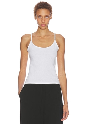 The Row Denzel Tank Top in White - White. Size M (also in ).