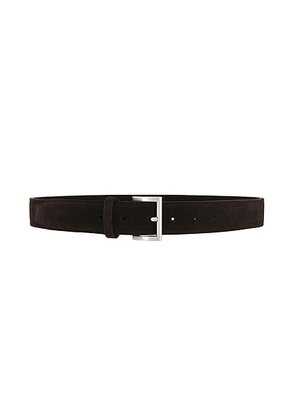 St. Agni Suede Homme Belt in Coffee - Chocolate. Size M-L (also in XS-S).