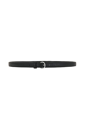 St. Agni Minimal Slim Belt in Black - Black. Size M-L (also in XS-S).