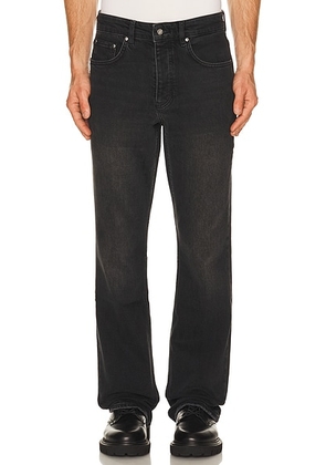 REPRESENT Bootcut Denim Jeans in Aged Black - Black. Size 30 (also in 32, 33, 34, 36).