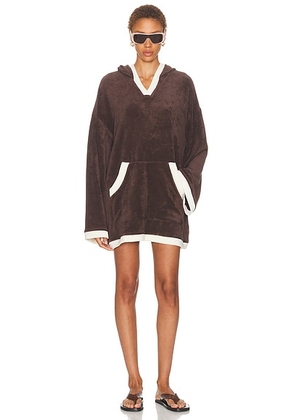 Staud Anona Dress in Java - Brown. Size M/L (also in XS/S).