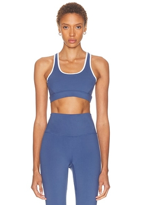 Varley Freesoft Selma Bra in Bijou Blue - Blue. Size L (also in M, S, XS).