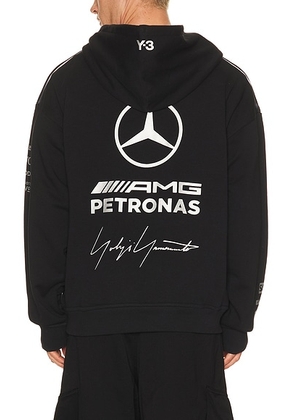 Y-3 x F1 Team Hoodie in Black - Black. Size L (also in M, S, XL/1X, XXL/2X).