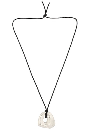 AGMES Gertrude Pendant Necklace in Sterling Silver - Metallic Silver. Size all.