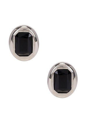 Ben-amun Andrea Earrings in Black & Silver - Metallic Silver. Size all.
