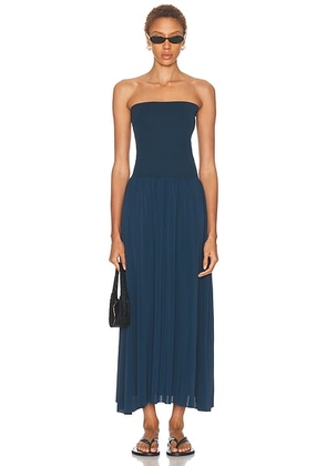 ERES Oda Long Dress in Ocean - Navy. Size L (also in S).