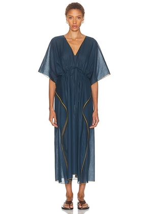 ERES Voilier Kaftan in Ocean - Navy. Size all.