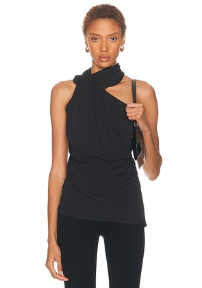 Entire Studios Sleeveless Dalters Top in Soot - Black. Size M (also in S).