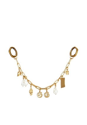 Cult Gaia Bijou Bag Charm in Antique Brass - Metallic Gold. Size all.