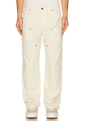 SIMKHAI Alec Carpenter Pants in Cream - Beige. Size M (also in S).