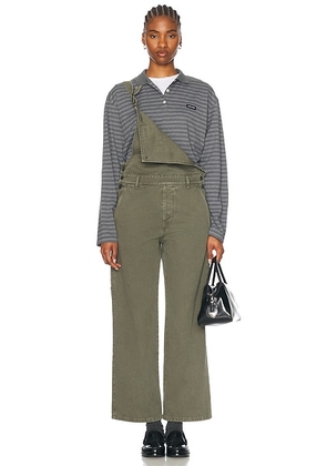 Miu Miu Denim Overall in Oliva - Olive. Size 42 (also in ).