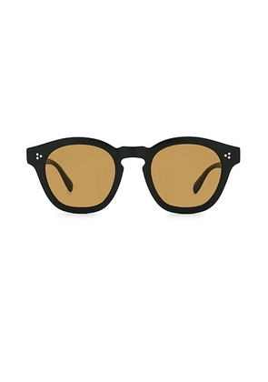 Oliver Peoples Boudreau L.A Sunglasses in Black & Cognac - Black. Size all.