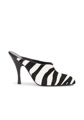 KHAITE Colt Mule in Black & White - Black,White. Size 38.5 (also in ).