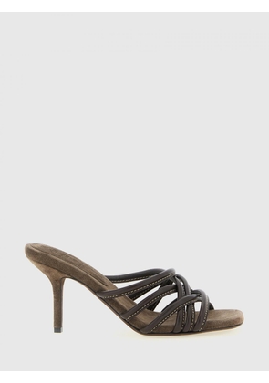 Heeled Sandal BRUNELLO CUCINELLI Woman color Brown